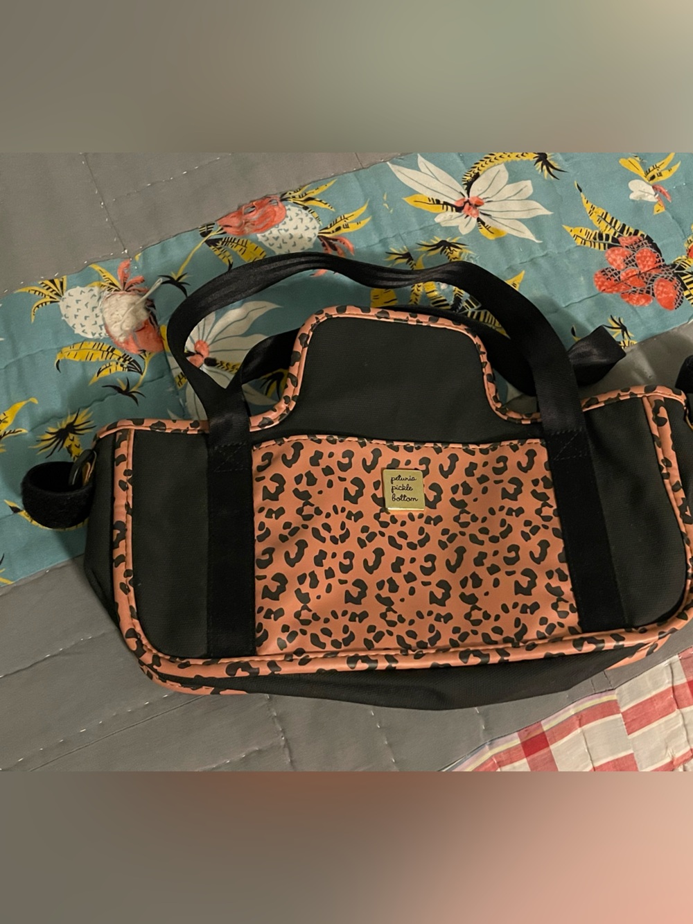 Petunia Pickle Bottom Wander Leopard Stroller Caddy